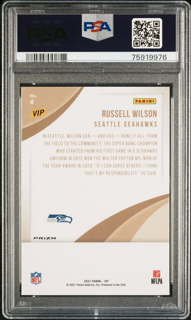 2022 Panini National VIP Gold Russell Wilson Snakeskin Prizm SSP