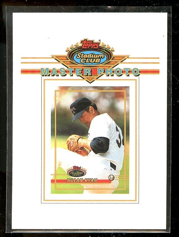 1993 TOPPS STADIUM CLUB MASTER PHOTO NOLAN RYAN MINT E019130 | eBay