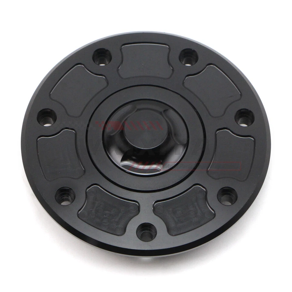 Tapa de tanque de combustible negra para Kawasaki ZZR 1100C/1100D Ninja 500R KLE500 cubierta de gasoil Foto 4 de 4