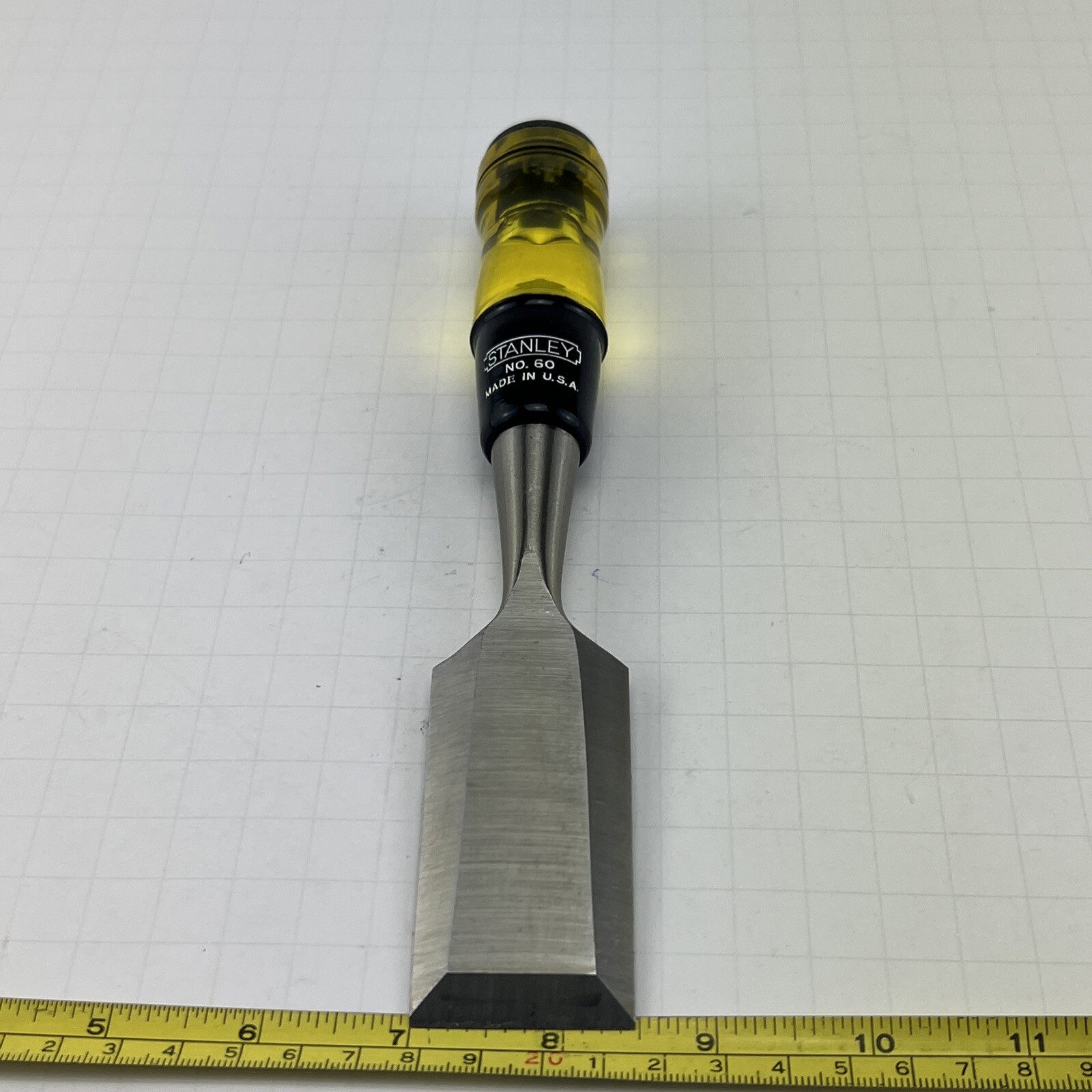 VTG Stanley No.60 1-1/2'' Wide Bevel Edge Woodworking Chisel New Old ...
