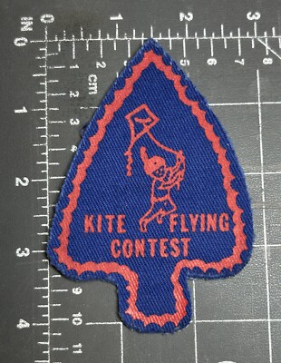 Vintage Drachenfliegen Wettbewerb Boy Scouts BSA Indian Arrowhead Award Patch