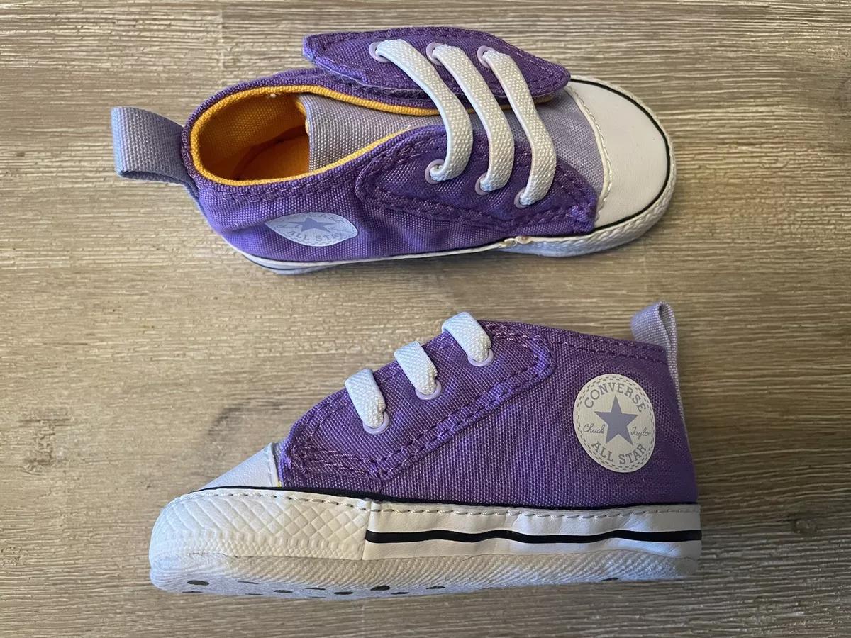 Purple baby converse deals
