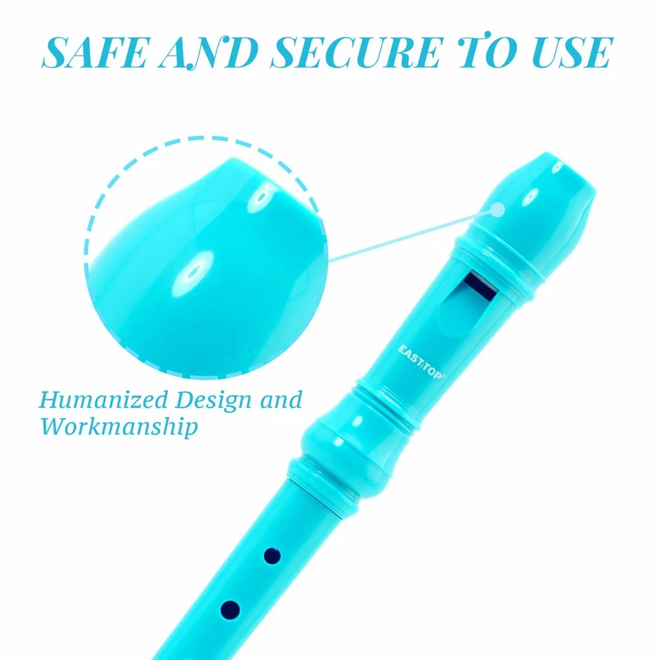 8Hole Plastic Soprano Recorder for Kid Beginner German Fingering Flute Recorder - Image 4 of 4