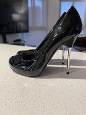 Stuart Weitzman Patent Leather Metal Heel Size 5