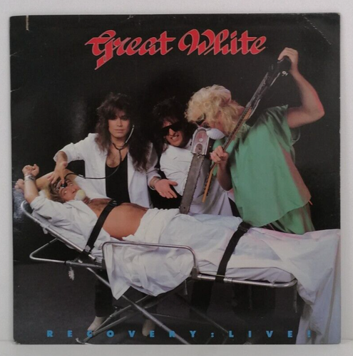 Great White Recovery: Live! Vinyl LP + Inner Sleeve Canada Pressing - EX - Picture 2 of 5