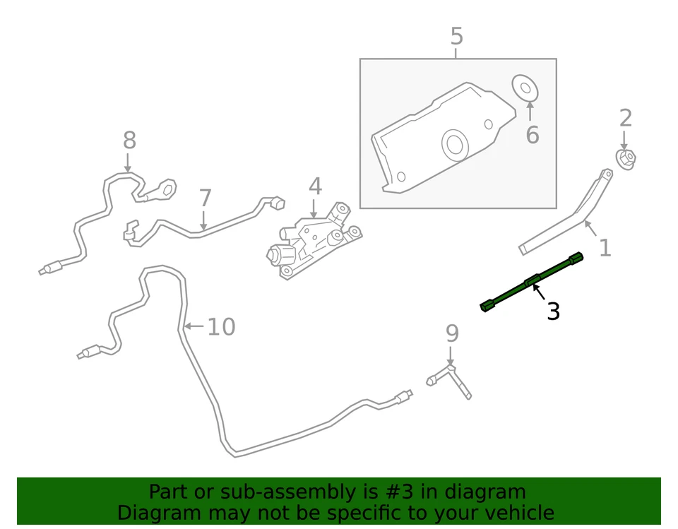 Limpiaparabrisas trasero original Land-Rover Range Rover Evoque LR117659 Foto 3 de 3