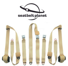 1978-1988 Chevy Monte Carlo Driver Passenger Center Front Bench Seat Belt Kit