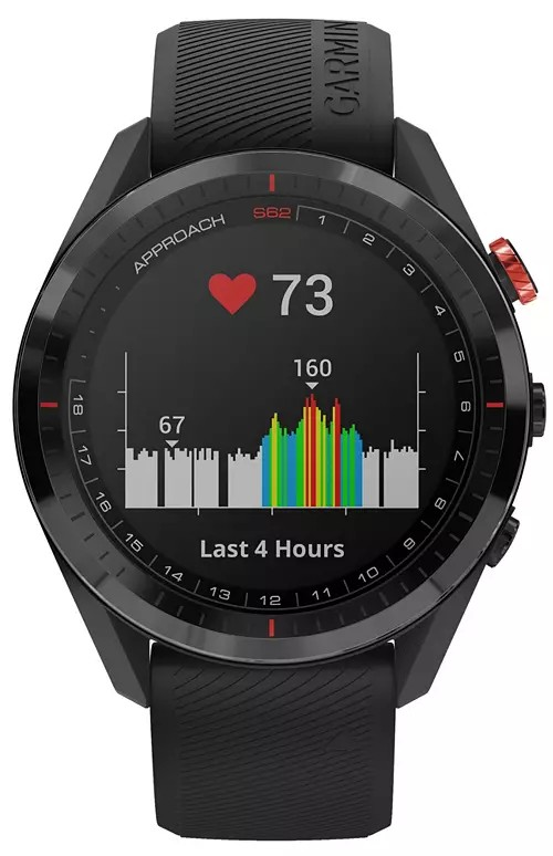 New Garmin Approach S62 Black Ceramic Bezel with Black New Garmin Approach S62 Black Ceramic Bezel with Black