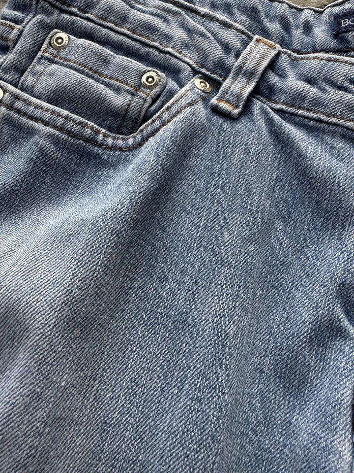 Винтажные правильные женские джинсы из денима Boston с 8 прямыми штанинами и высокой талией - Изображение 2 из 4