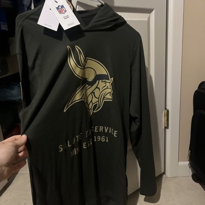 T Shirt Nike NFL Vikings  Salute To Service Size Small