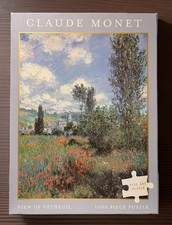 Claude Monet: View Of Vetheuil 1000 Pc Jigsaw Puzzle, Complete  FREE SHIPPING 