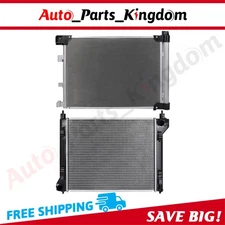 Aluminum Radiator & AC Condenser Cooling Kit For 2013-2018 Nissan Sentra 1.8L