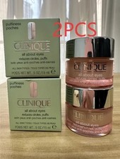 2x Clinique All About Eyes Anti-Puffiness Anti-Dark Circles Eyes 15ml (Total 30m