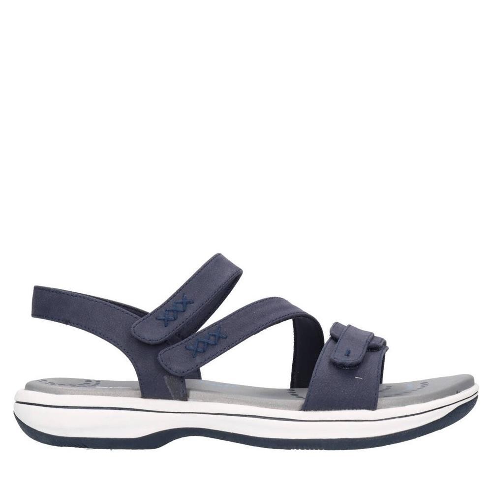 COMODA SANDALIA MUJER SKECHERS BAYSHORE TIRAS TEJIDO AZUL AJUSTABLES