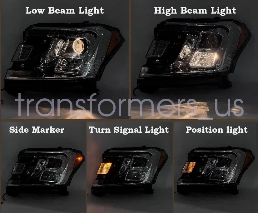 Nuevo par de faros halógenos para Ford Expedition 2018-2021 con bombillas izquierda + derecha Foto 2 de 4