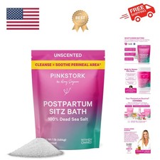 Postpartum Sitz Bath Soak: Dead Sea Salt for Perineal Care  Cleansing, Postp...