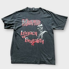1990s Misfits 'Legacy Is Brutality' Vintage Band Punk Tee Shirt reprint PA8849
