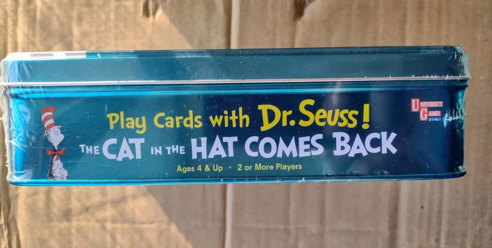 Кот в шляпе возвращается карточная игра в коллекционеров олово совершенно новый запечатанный - Изображение 3 из 3