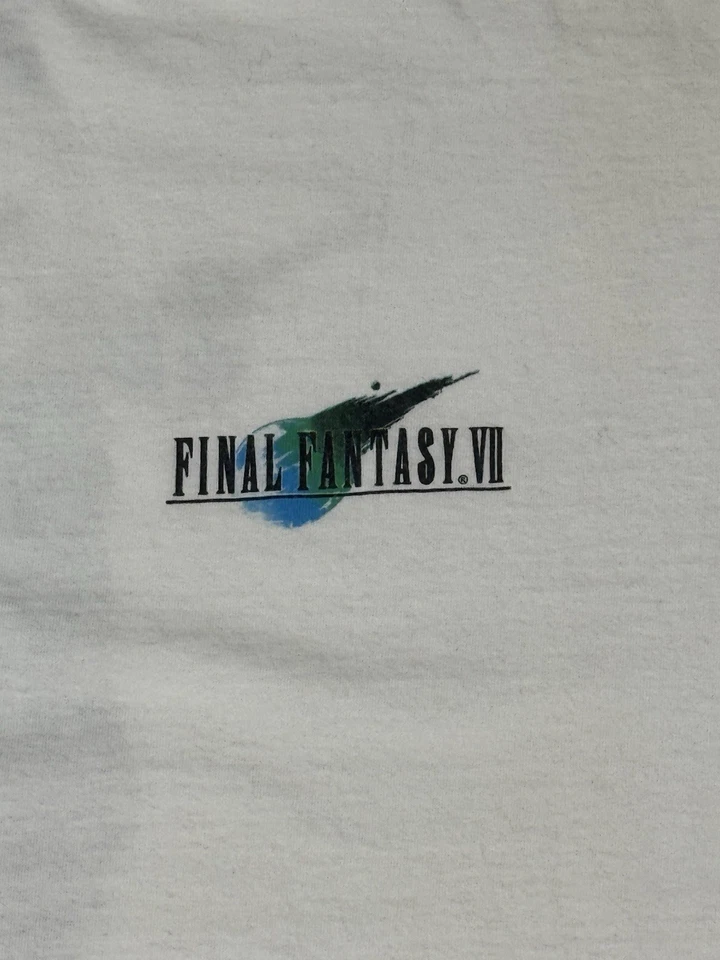 Camiseta De Colección Final Fantasy 7 PS1 Rara, 1997, Playstation, PowerPro, Oneita Foto 3 de 4
