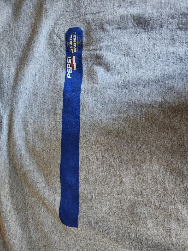 Camiseta Star Wars The Phantom Menace Episodio Pepsi And The Joy Of Cola XL Gris Foto 4 de 4