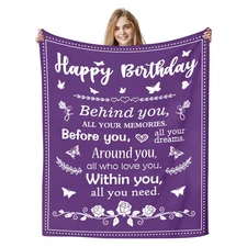 COMFAR Happy Birthday Gifts - Unique Womens Decorations for Her 40x 50