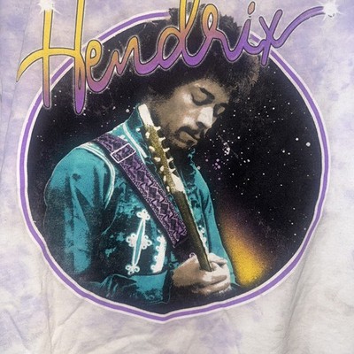 TOUR Authentic Hendrix 3XL Cropped T Shirt TY DYE PURPLE