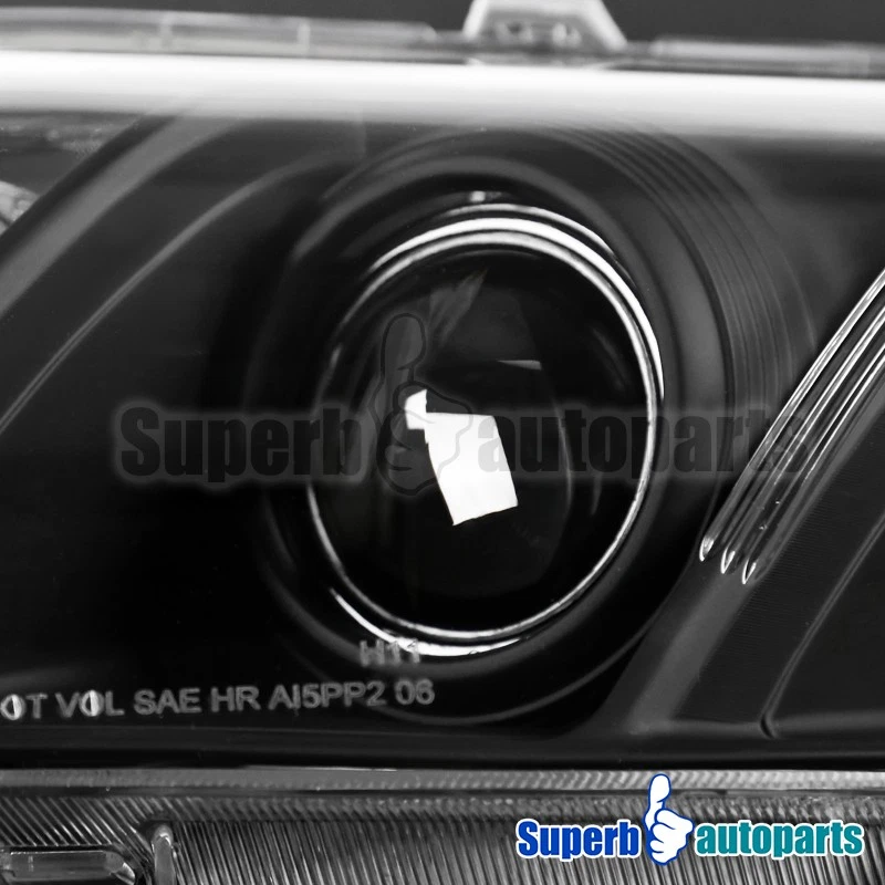 Fits 2007-2009 Toyota Camry Projector Headlights Black Head Lamps 07-09 Pair Foto 4 de 4