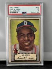 1952 Topps Sam Jethroe 27 Black Back PSA VG 3