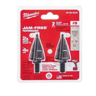 Milwaukee Tool 48-89-9239 Step Drill Bit Set No. 9, Pk2