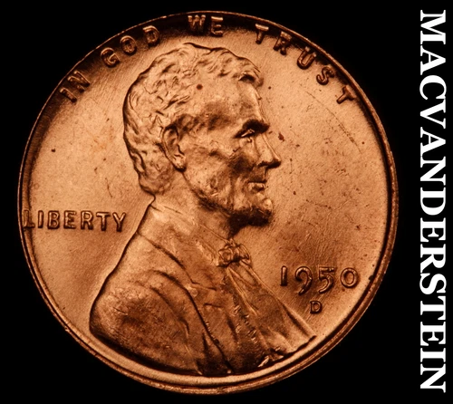 1950-D Lincoln Wheat Cent-Choice Gem BU Lustrous No Reserve #i2756
