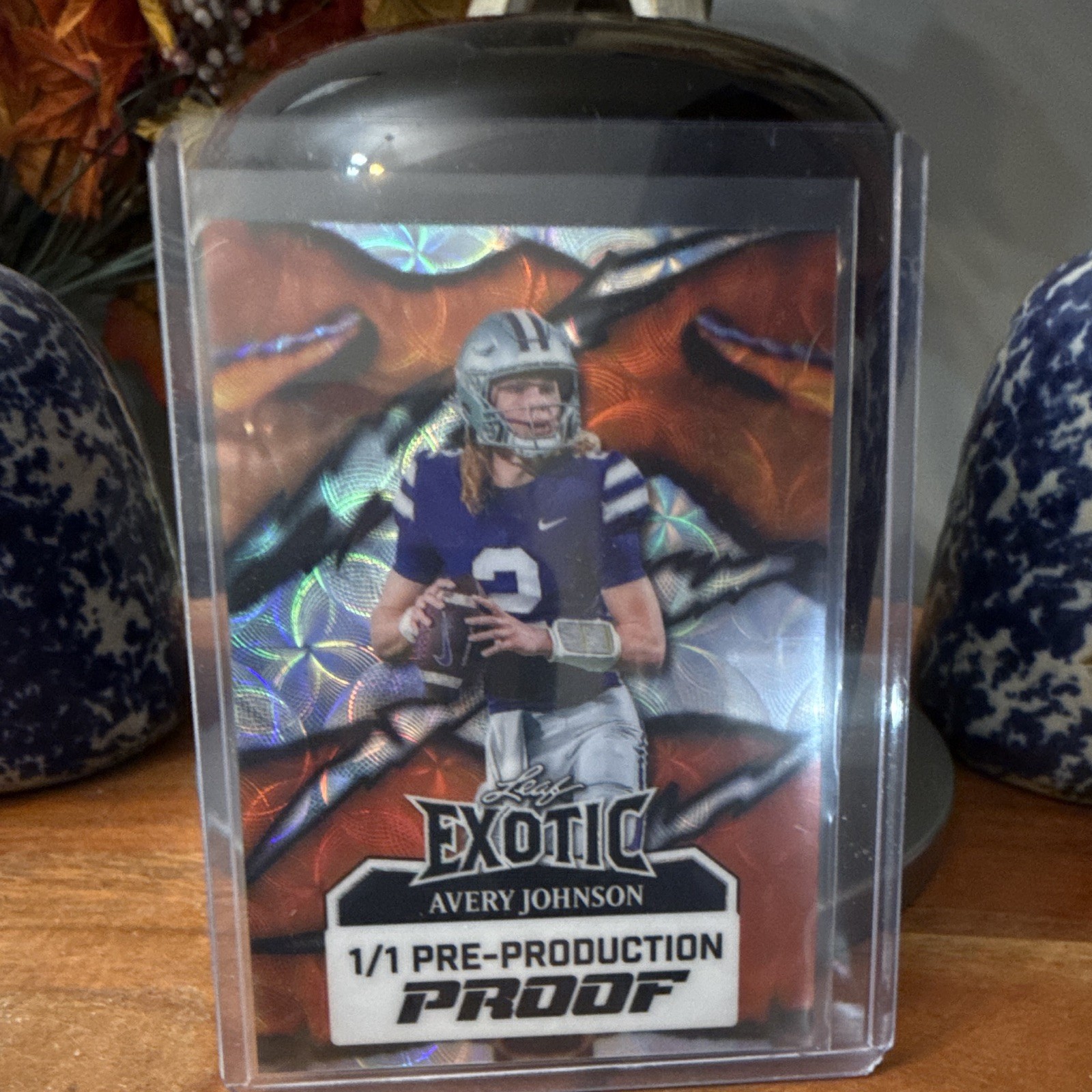 Leaf 2024 Eclectic Exotic Avery Johnson #E-AJ2 Peacock Kaleidoscope Auto RC 1/1