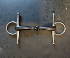 Full Cheek Snaffle Stainless Steel and Sweet Iron Bit Jointed Mouthpiece 5-inch