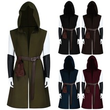 Renaissance Vest Medieval Knight Pirate Costume Men Halloween Cosplay Outfit