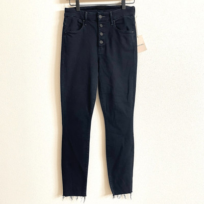 Mother Indigo High Rise The Pixie Ankle Fray Jeans in Holding Hands Women's 26
