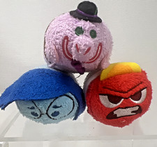 Disney Tsum Tsum INSIDE OUT Mini Plush Sadness Anger Bing Bong Lot 3 mini plush