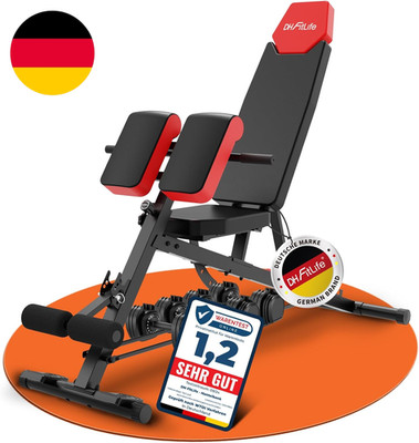 DH Fitlife 2026 Premium 6-In-1 Hantelbank Verstellbar Mit Hyperextension Rückent