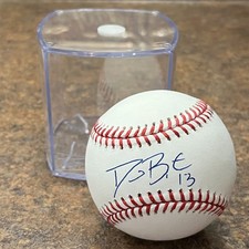 David Bote #13 Chicago Cubs Autographed Baseball - Rawlings Official MLB w/case