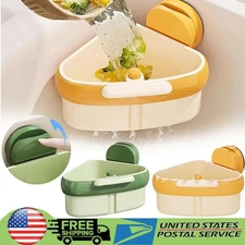 Corner Sink Strainer Suction Cup Sink Corner Rack Sinks Trash Food Waste Catcher