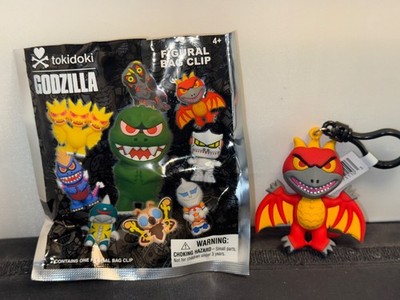 Monogram Tokidoki Godzilla Rodan 3D Foam Bag Clip Keychain