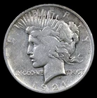 1921 Peace Dollar – High Relief – VF Details Cleaned – Key Date – #431
