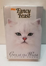 Baraja de cartas Friskies Fancy Feast marca de comida para gatos gatos del mundo NUEVO