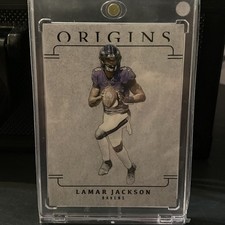 2025 Panini Origins Lamar Jackson Blank Slate #3 Case Hit SSP Ravens