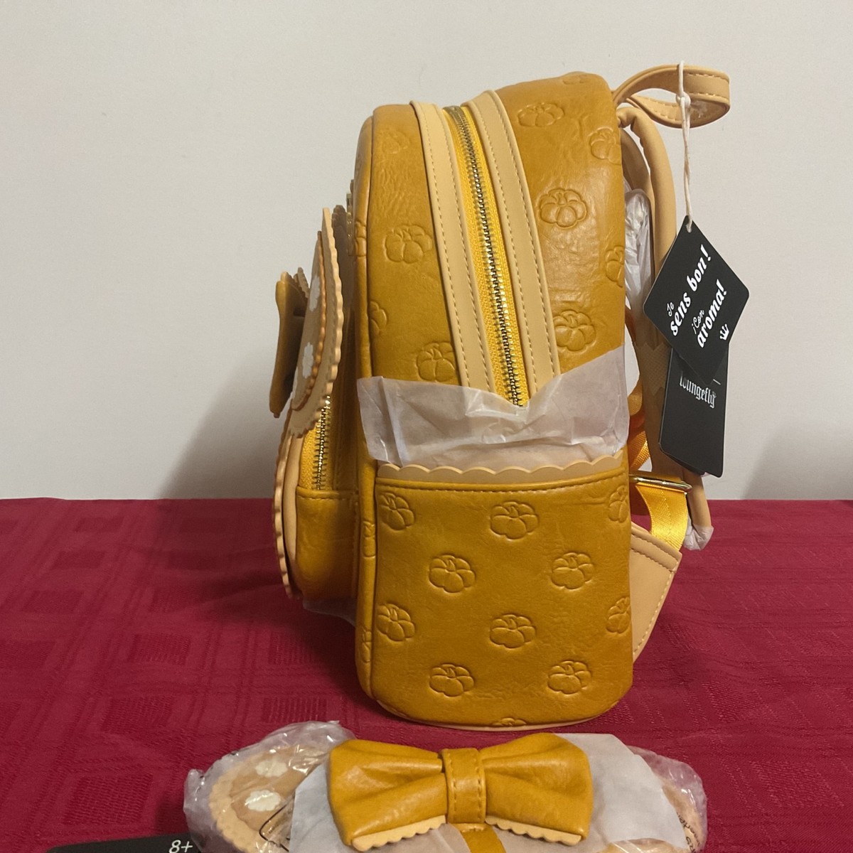 LOUNGEFLY DISNEY MINNIE MOUSE PUMPKIN PIE MINI BACKPACK  display picture 2