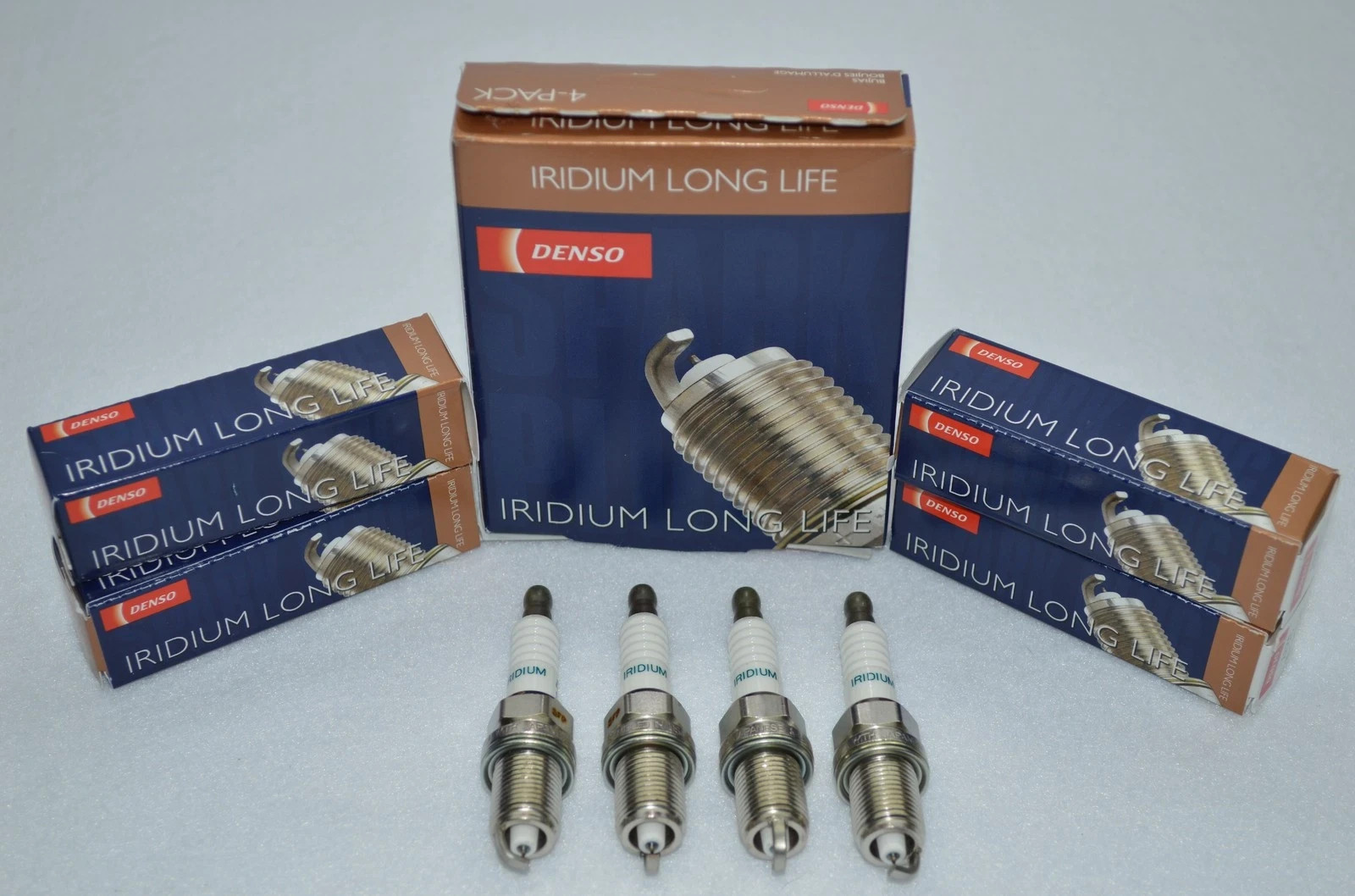 4- DENSO 3377 Honda/Acura OE Spec Iridium Long-Life Spark Plug Pre-Gapped