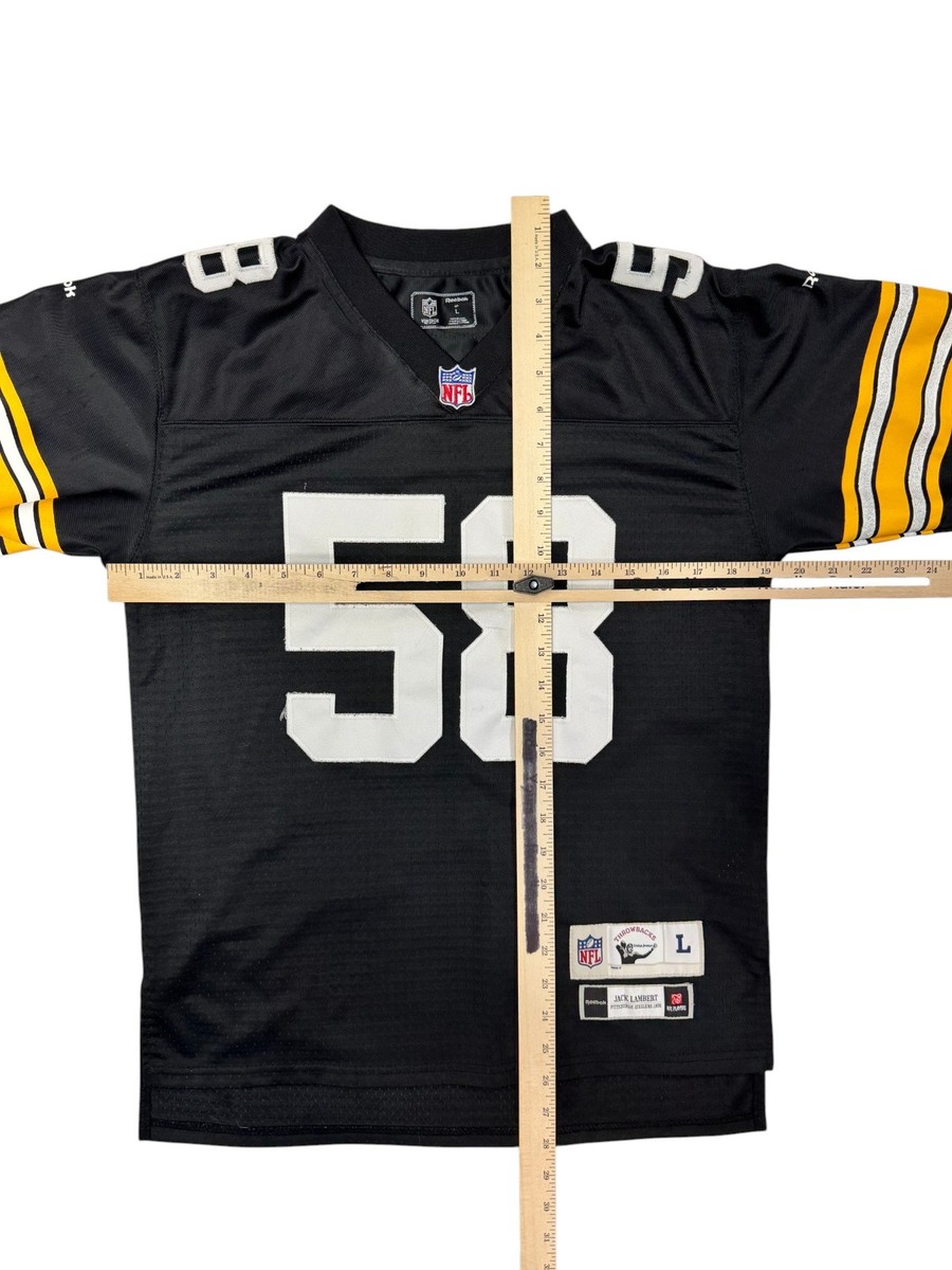 NFL Pittsburgh Steelers Jack Lambert #58 Reebok Jersey Women's