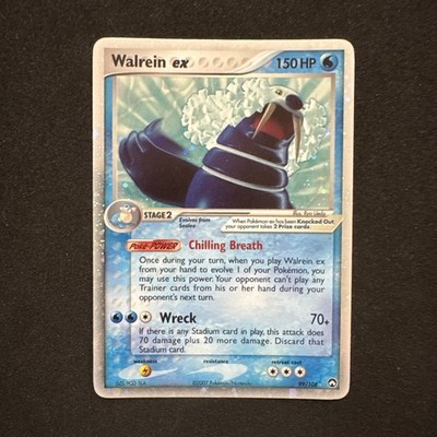 Walrein ex 99/108 Power Keepers Holo Pokemon