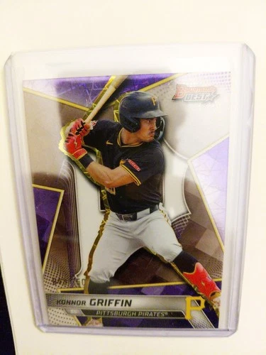 2025 Bowman's Best Konnor Griffin Purple Laser Refractor /250 Pirates