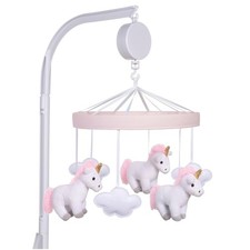 Unicorn Baby Crib Mobile with Music, Crib Mobile Arm Fits Standard Crib Rail