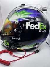 Race Used Denny Hamlin Nascar Driver Helmet Stilo INDOCIL ART FEDEX GROUND JGR