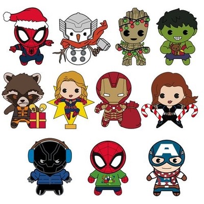 Monogram Marvel Holiday Collection 3D Bag Clip Blind Bag - Opened for ID